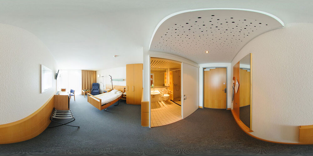 3D Bild von einem Patientenzimmer